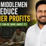 Indian farmers selling agricultural produce and improving profits through direct market access